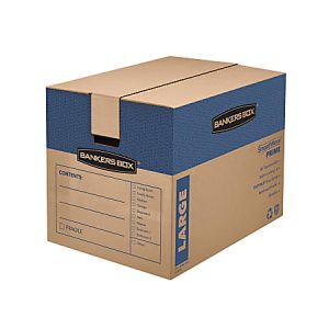 Bankers Box SmoothMove Prime Moving & Boxes, 18" x 18" x 24", Kraft, Case Of 6