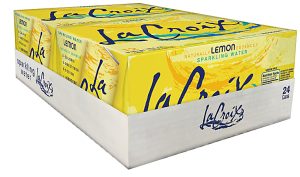 LaCroix Core Sparkling Water with Natural Lemon Flavor, 12 Oz, Case of 24 Cans