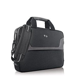 Solo Flatiron Slim Brief With 16" Laptop Pocket, Black