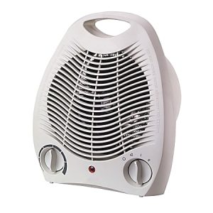 Optimus Portable Fan Heater With Thermostat, 5" x 10"