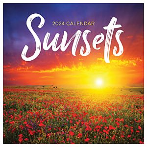 2024 TF Publishing Scenic Monthly Mini Wall Calendar, 7 x 7, Sunsets, January To December