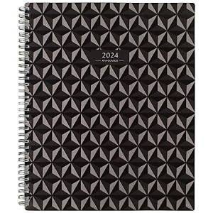 2024-2025 AT-A-GLANCE Elevation Block-Format 13-Month Weekly/Monthly Planner, 8-1/2" x 11", Black, January 2024 to January 2025, 75950P05
