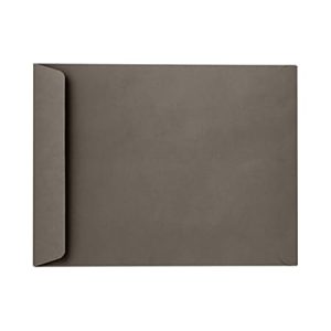 LUX Open-End Envelopes, 6" x 9", Peel & Press Closure, Smoke Gray, Pack Of 50