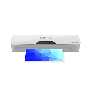 Fellowes Halo 125 Thermal  Laminator With 25 ImageLast Pouches, 12-1/2" Width, White