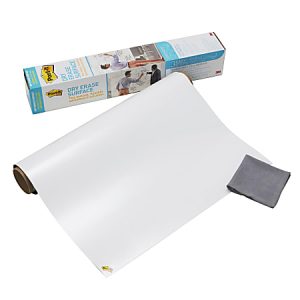 Post it Non-Magnetic Dry-Erase Whiteboard Surface, 24" x 36", White