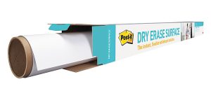 Post it Non-Magnetic Dry-Erase Whiteboard Surface, 36" x 48", White