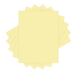 Xerox® Vitality™ Pastel Color Multi-Use Printer & Copier Paper, Letter Size (8 1/2" x 11"), 5000 Total Sheets, 20 Lb, FSC® Certified, 30% Recycled, Yellow, 500 Sheets Per Ream, Case Of 10 Reams