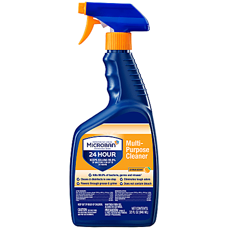 Microban Professional 24-Hour Disinfectant Multipurpose Cleaner, Citrus ...