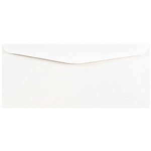 Plain white envelope with a closed flap against a white background.
