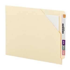 Smead® End-Tab Jackets, 9 1/2" x 12 1/4", Manila, Pack Of 100