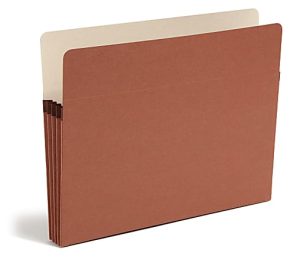 Smead Expanding File Pockets, 3 1/2" Expansion, 9 1/2" x 11 3/4", 30% Recycled, Redrope, Pack Of 25