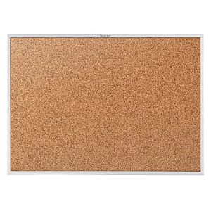 Quartet Classic Cork Bulletin Board, 36" x 48", Aluminum Frame With Silver Finish