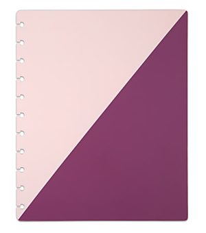 TUL Discbound Notebook Covers, Letter Size, Pink/Purple, Pack of 2 Covers