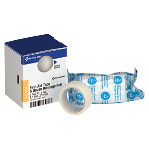 First Aid Only First Aid Tape/Gauze Combo, 1/2" x 5 Yd. Tape, 2" x 4 Yd. Gauze