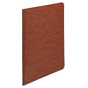 ACCO Pressboard Report Cover With Fastener, Side Bound, 8 1/2" x 11", 60% Recycled, Red