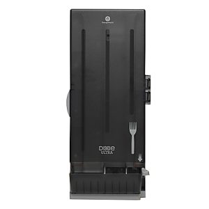 Dixie Smart Stock by GP Pro Series-O Classic Fork Dispenser, 24 3/4"H x 10"W x 8 3/4"D, Translucent Black