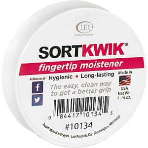 Lee Sortkwik Hygienic Fingertip Moistener, 25% Recycled, 1.75 Oz, Pink
