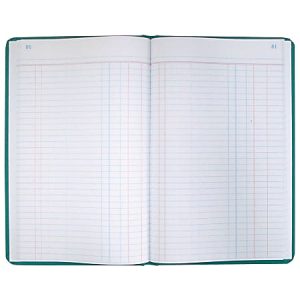 Boorum & Pease Canvas Account Book, Journal, 16 Lb., 12 1/8" x 7 5/8", 300 Pages, Blue