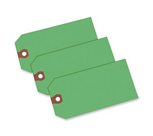 Avery Colored Shipping Tags - 4.75" Length x 2.37" Width - Rectangular - 1000 / Box - Green