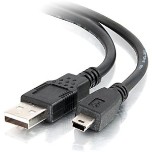 C2G 2m USB Cable - USB 2.0 A to USB Mini B - M/M - Type A Male - Mini Type B Male USB - 6.56ft - Black