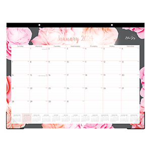2024 Blue Sky Joselyn Monthly Desk Pad Calendar, 22" x 17", January to December 2024, 102714
