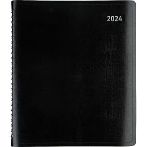 2024-2025 Office Depot Brand 13-Month Monthly Planner, 7" x 9", Black, January 2024  To January 2025, OD711100