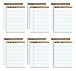 TOPS™ Second Nature® 100% Recycled Writing Pads, 8 1/2" x 11 3/4", Legal Ruled, 50 Sheets, White, Pack Of 12 Pads