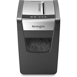 Kensington OfficeAssist Shredder M100S Anti-Jam Cross Cut - Non-continuous Shredder - Cross Cut - 10 Per Pass - for shredding Paper, Paper Clip, Staples - 0.156" x 1.578" Shred Size - P-4 - 6 Minute Run Time - 6 gal Wastebin Capacity